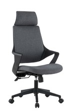 Techly Sedia per Ufficio con Schienale Alto Design Moderno Grigio