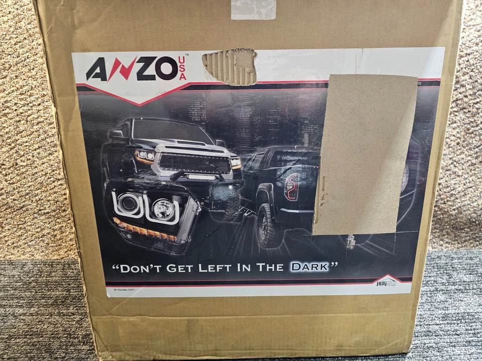 (CANTIDAD 2) Conjunto de faros europeos negros Anzo 121169 para Volkswagen Jetta 1999-2005 Foto 2 de 4