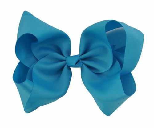 Large 8 Inch Big Hair Bow Grosgrain Ribbon Clips Pin Alligator Clip - Picture 2 of 5