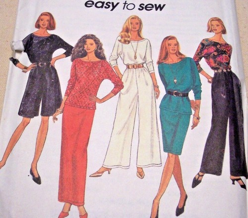 Simp. #8737 Misses Skirt-Pants-Shorts-Top Pattern-Skirt/Pants 2 Lengths-LG-XLG - Picture 2 of 3