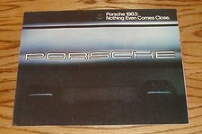 Original 1983 Porsche & Audi Full Line Foldout Sales Brochure 83 911SC 928S