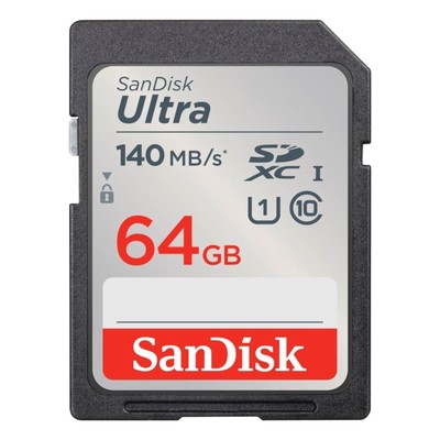 SanDisk Ultra SDXC UHS-I Speicherkarte 64 GB, 128 GB, Memory Card Full HD U1 V10