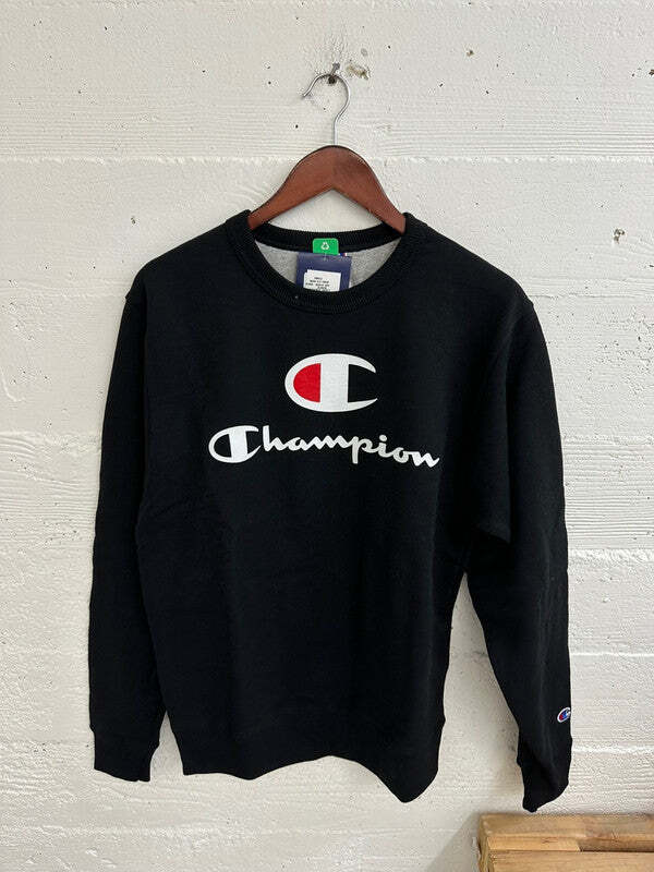 Champion Fleece Crew Black GF88H 586222 BKC