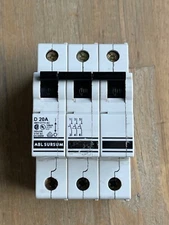 ABL SURSUM D 20A CIRCUIT BREAKER 3 POLE 20A
