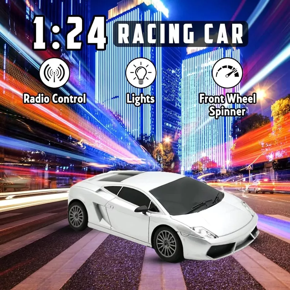 High Speed Racing Remote Control Car for Kids Rechargeable 1:24 - Image 2 of 4