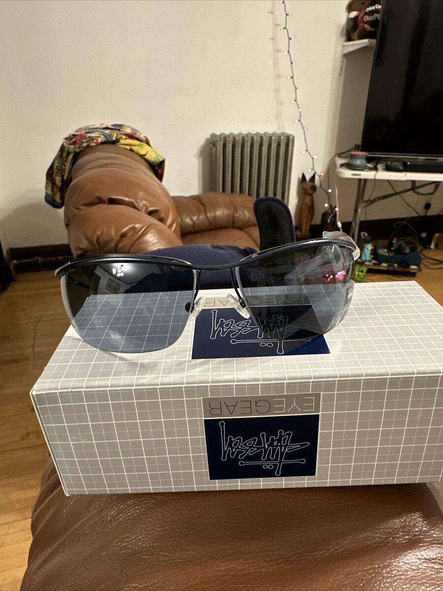 Stussy Eyewear Hudson Sunglasses Glasses Lens Gray Blue NEW Stussy Eyewear Hudson Sunglasses Glasses Lens Gray Blue NEW