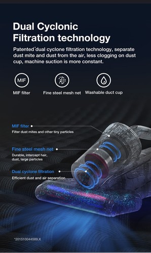 Jimmy BX7 Pro Anti-Milben Staubsauger 700W LED Display 0.5L Ultraschall 3 Modi - Bild 9 von 15