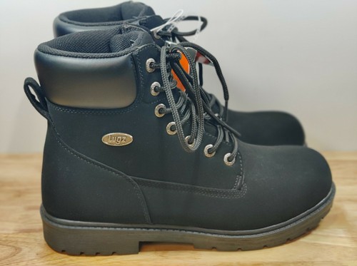 Lugz Men's MBRACHD-001 Slip Resistant Tuff Work Boots Black 7 Eyelets 8" High🔥 - Picture 4 of 12