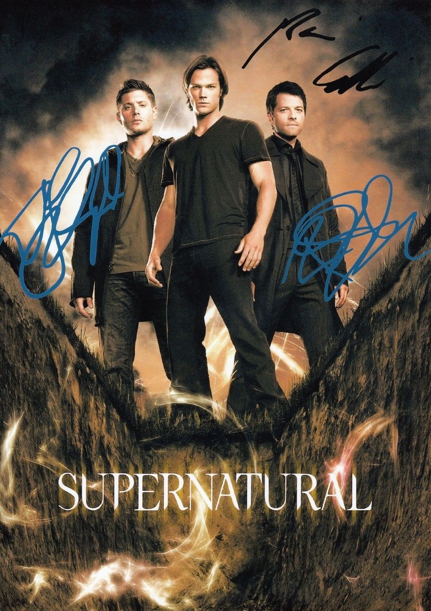 SUPERNATURAL CAST OF 3 AUTOGRAPH SIGNED PP PHOTO POSTER | eBay UK