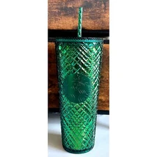 New Starbucks Emerald Green Jeweled Spring Tumbler Venti - 24oz