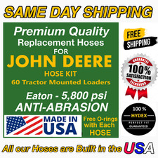 Hydraulic Hose Kit For Model 60 John Deere Tractor Mounted Loaders 5800 Psi