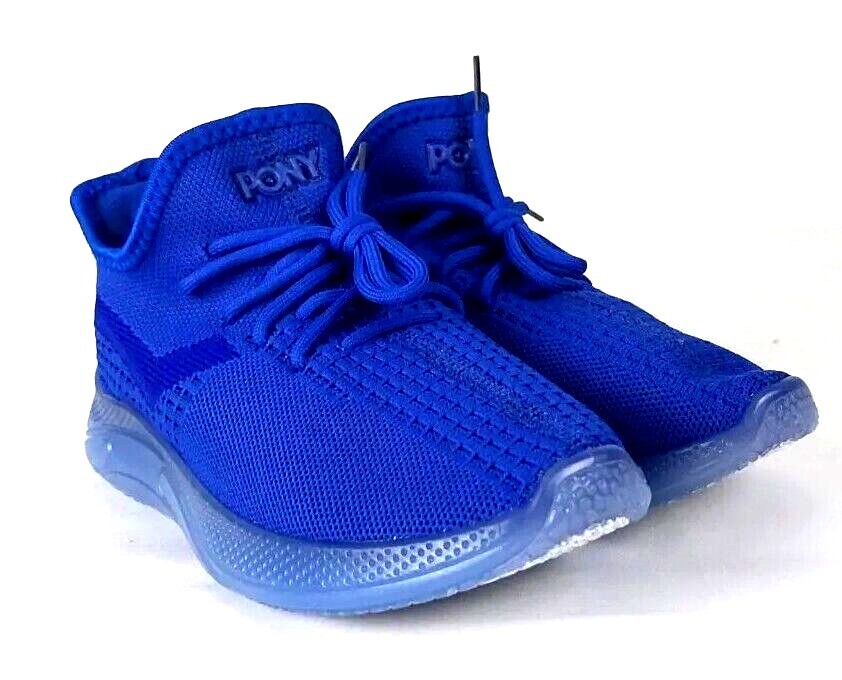 Scarpe donna Pony PP2 base maglia stringate blu royal taglia 7M