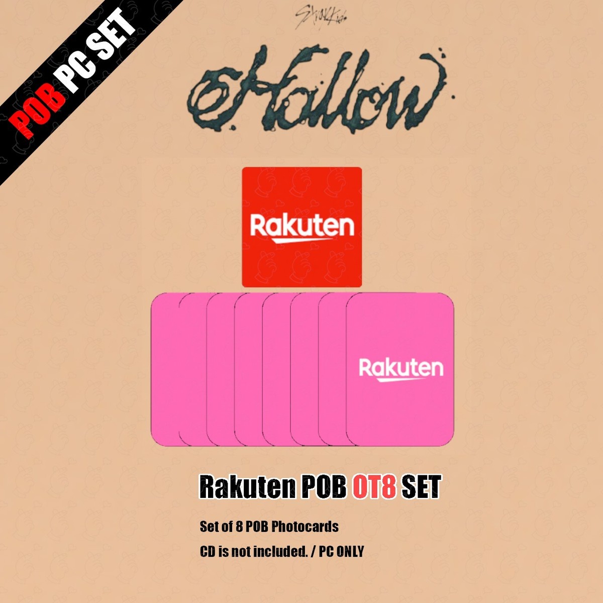 新品　THELASTROCKSTARS ピクチャーボード シークレット PRESALE STRAY KIDS Hollow JAPAN POB Photocard Set SONY MUSIC