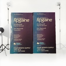 2pack- Women's Rogaine 5 Minoxidil Topical Foam Hair Regrowth 4 Month exp 07/27