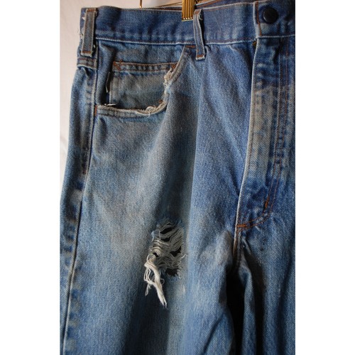 Carhartt Men's Fire Resistant (FR) Utility Denim Baggy Jeans in size 38x36 - Picture 7 of 11
