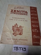 Zenith Stromberg Carburetor Catalogue Collection Price List 10 12 Ms Msg