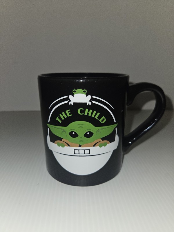 Star Wars The Child (Baby Yoda/Grogu) Black Ceramic Mug