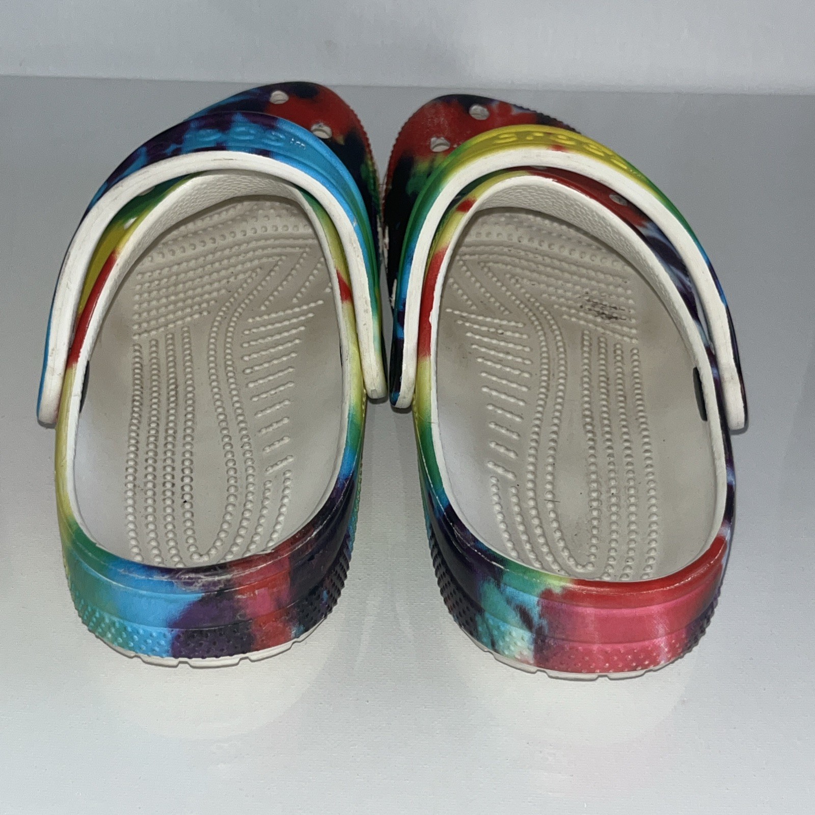 SAOLA Zoccoli Crocs Classic Solar Rainbow tinta unita multi US uomo 3 donna 5 EU 34 35