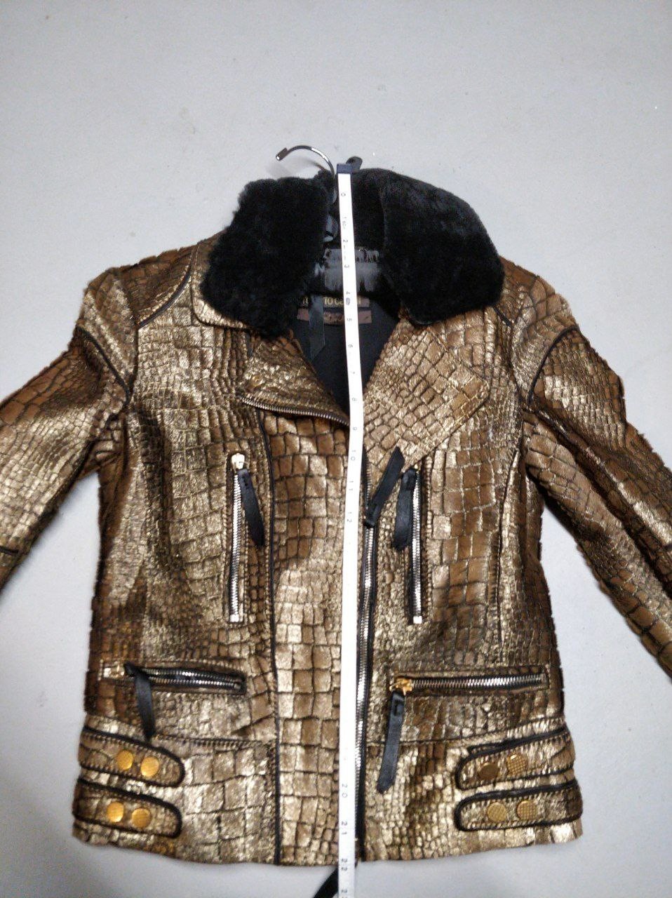 Roberto Cavalli Embellished Fur Python Leather si… - image 19