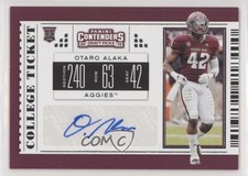 2019 Panini Contenders Draft Picks College Ticket Otaro Alaka #251 Auto 00em