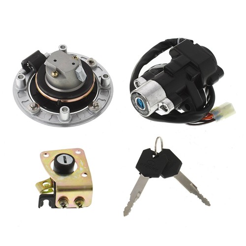 Ignition Switch Gas Cap Cover Seat Lock Key Set For Suzuki GSXR600 97 98 99 00 - Picture 3 of 9