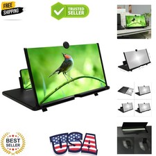 12" Mobile Phone Screen Magnifier,3D HD Mobile Magnifier Projector Screen for...