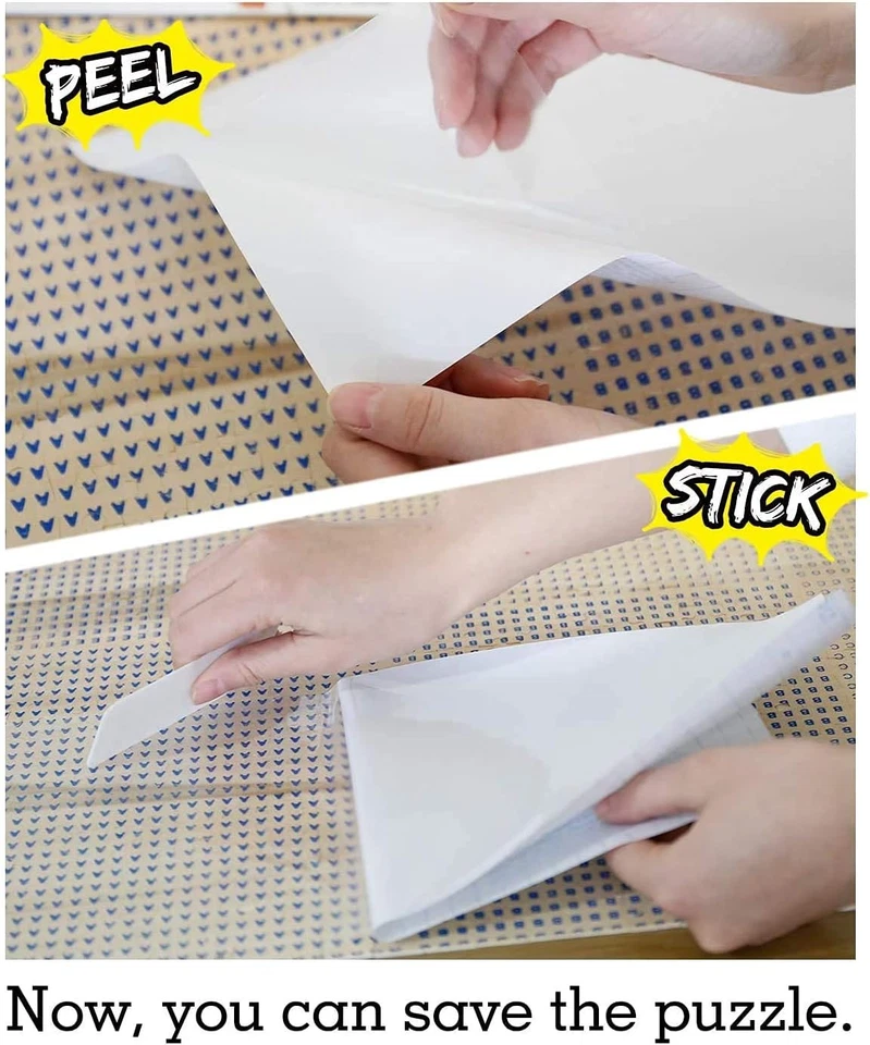 16 Adesivi Super Puzzle Trasparenti, Pellicola Autoadesiva, Puzzle Saver per Fis - Immagine 4 di 4