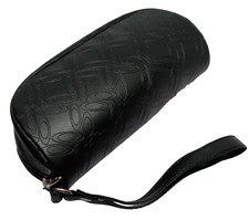 Oakley Logo Black Soft Shell Zip Glasses Sunglasses Case Wristlet Zipper Strap