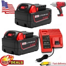 Battery /Charger For Milwaukee For M18 18v Battery 8.0Ah Lithium-ion 48-11-1850