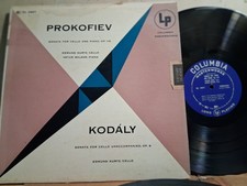 COLUMBIA ML 4867 BLUE Prokofiev Kodaly EDMUND KURTZ Solo Cello 1953 BLUE VG++