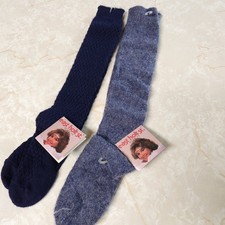 2 Pair NOS Vintage East Holt St. Knee Hi Socks Made in USA Acrylic/Nylon 9-11 Wm