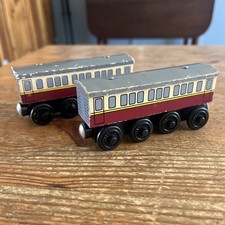 Thomas the Tank Engine  Friends Wooden Railway Train Express Coach Set of 2