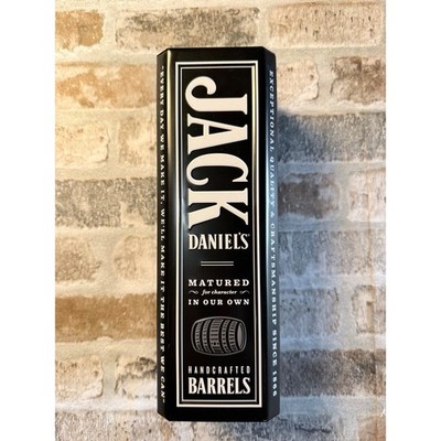 Jack Daniels Old No 7 Tennessee Whiskey Collectible Tin Box Embossed Black White