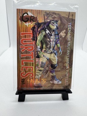 Donatello TMNT Doujin Gold Rare Holo RZSG-GR-043 Teenage Mutant Ninja Turtles