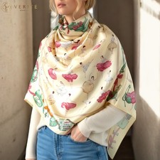 RARE VINTAGE HERMES Silk Scarf "La Danse" Carre 90 by Jean Louis Clerc