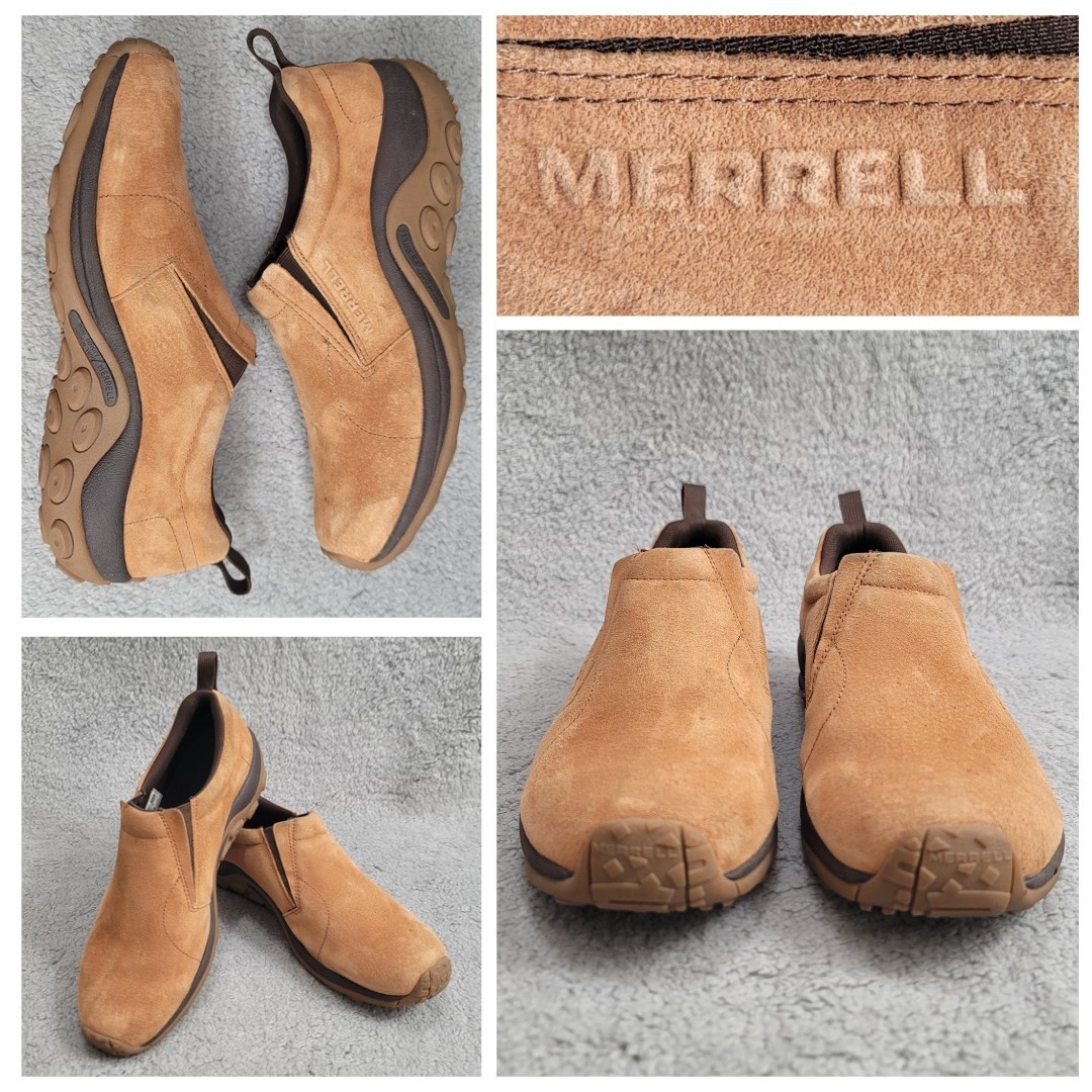 Merrell Jungle Moc scarpa slip on uomo 13 rovere beige nabuk escursionismo J002067