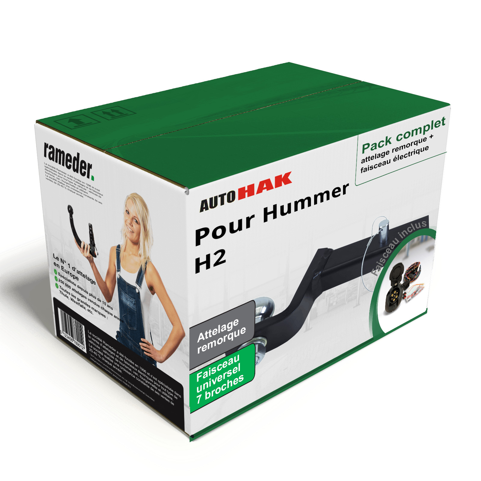 Attelage Hummer H2 2003-2010 col de cygne acier renforcé Auto Hak et faisceau robuste