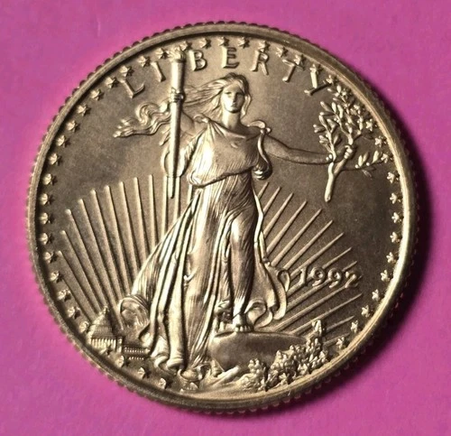 1992 1/4 OZ $10 Gold American Eagle Gem BU