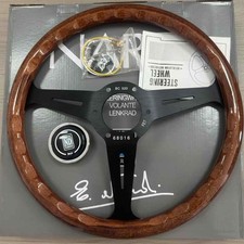 Nardi Classic 14 Steering Wheel Mahogany Wood Color With Black Rack Abs Materia