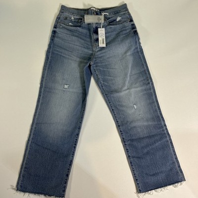 NWT Daze Denim Sundaze High Rise Vintage Straight Cuffed Women s Jeans 30 