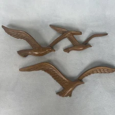 Vintage Set 2 Homco Seagulls Birds Flight Wall Art Decor Plastic