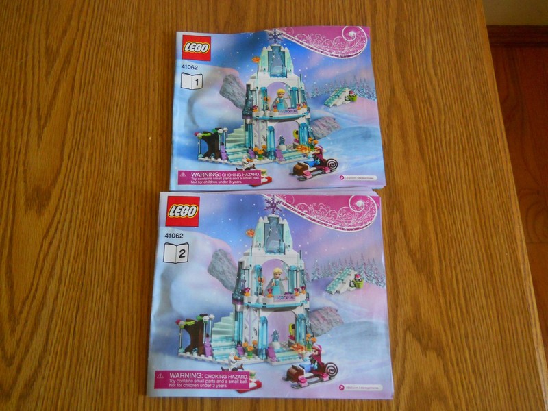 *MANUALS & EXTRA PIECES ONLY* LEGO 41062 Frozen Elsa's Sparkling Ice Castle