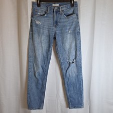 Zara Jeans Women's Size 2 Mid Rise Stretch Denim Blue