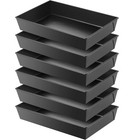 New Listing6 Pcs Detroit Style Pizza Pan 10 x 14 x 2.36 Inch Hard Rectangular Deep Pizza.