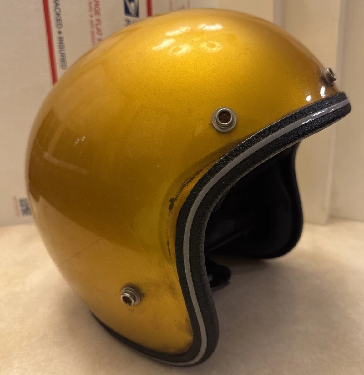 Gold Open Faces Helmets for sale | eBay
