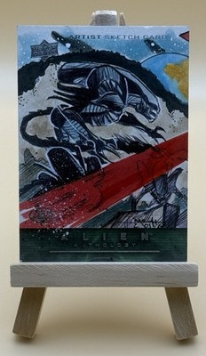 2016 Upper Deck Alien Anthology AP Sketchkarte von Barush Merling