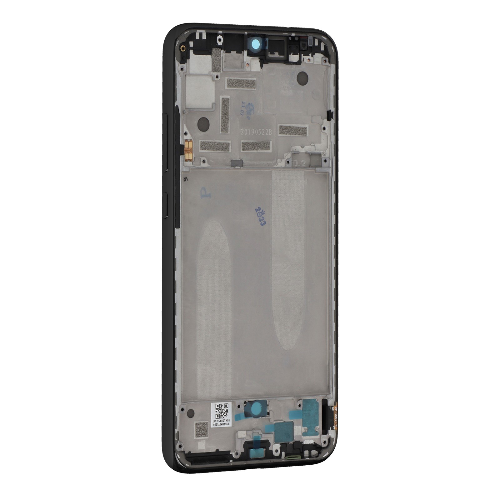 Écran pour Xiaomi Mi A3 avec châssis gris assemblage d'origine complet