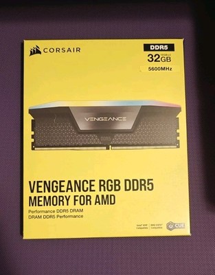 OVP NEU Corsair Vengeance RGB 32GB DDR5-5600 C36, 2x16GB, CMH32GX5M2B5600Z36K