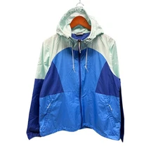 Columbia Colorblock Hooded Windbreaker Women's XL Waterproof Jacket NWOT