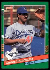 1991 Donruss Carlos Hernandez Los Angeles Dodgers #711